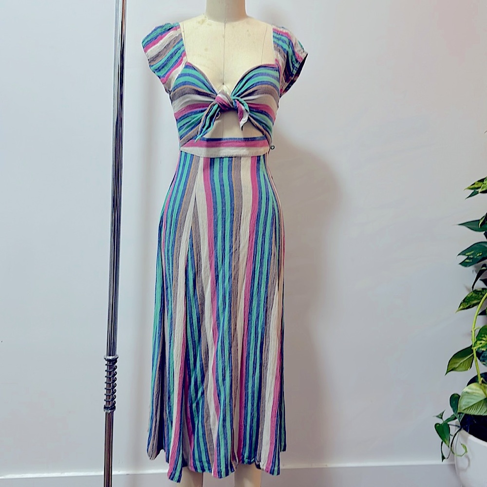 Free People stripped dress